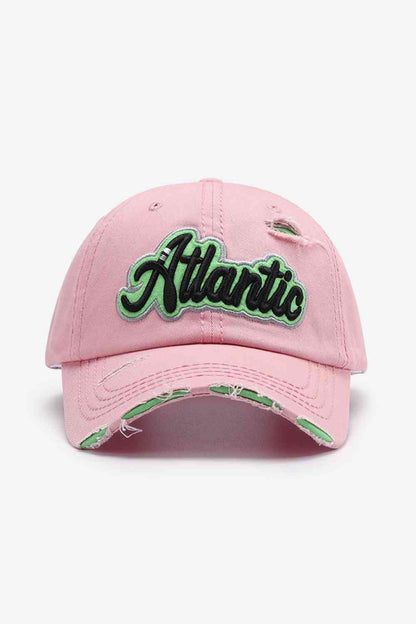 Gorra de béisbol desgastada con gráfico ATLANTIC