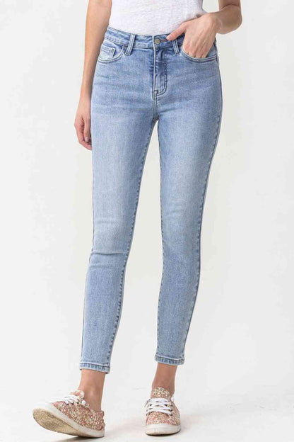 Lovervet - Jean skinny court taille haute Talia pleine taille