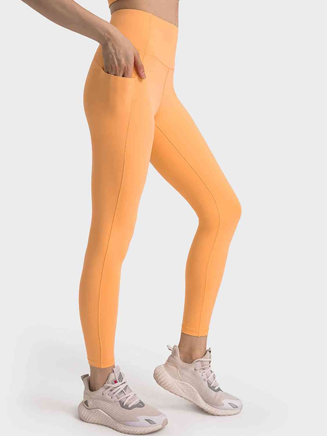 Leggings de sport longs et ajustés à taille large