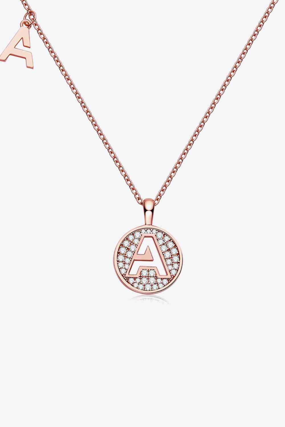 Collier pendentif Moissanite A à J