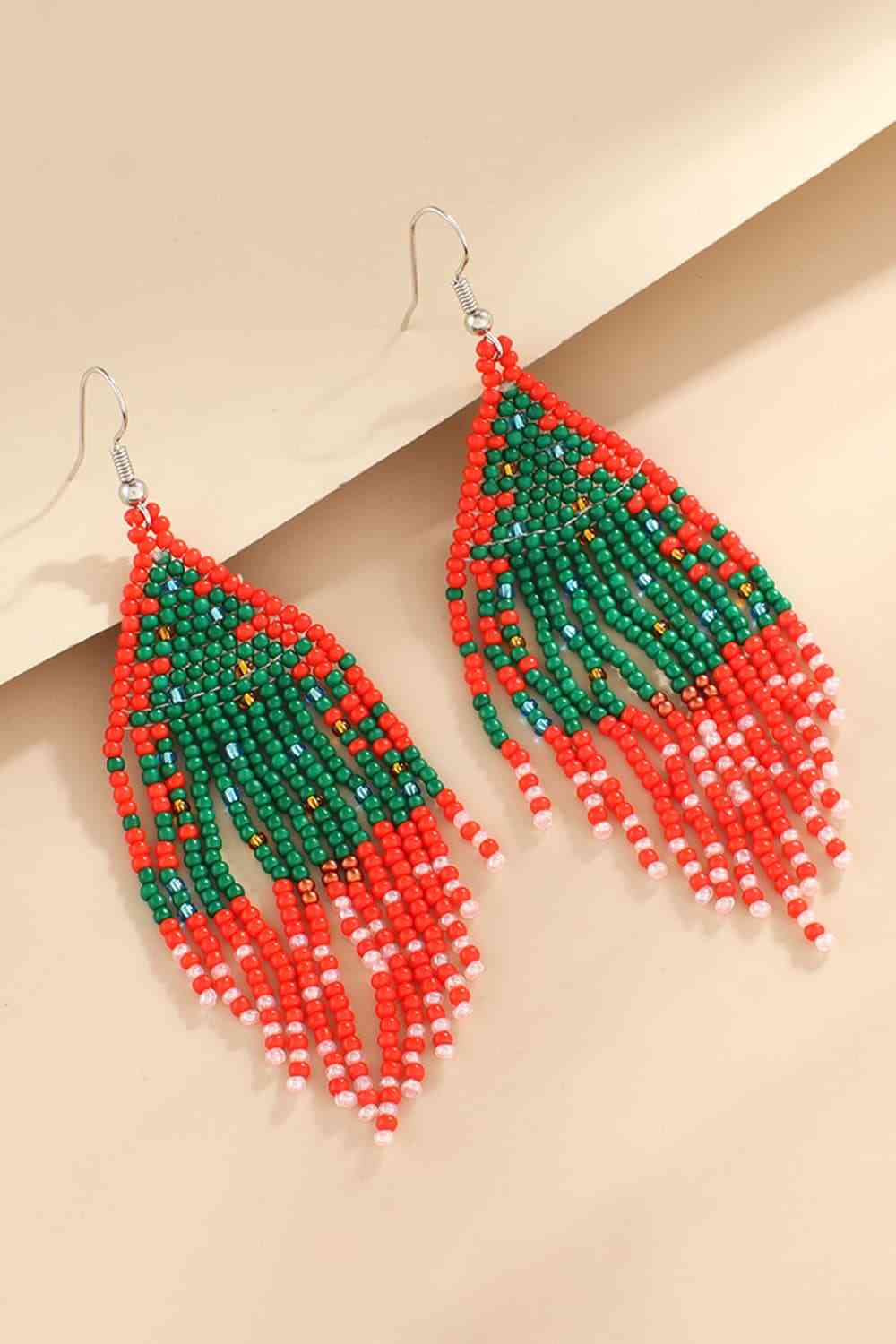 Boucles d'oreilles en perles de Noël