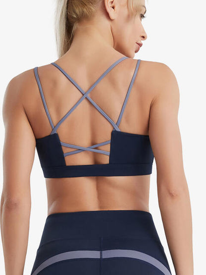 Soutien-gorge de sport croisé