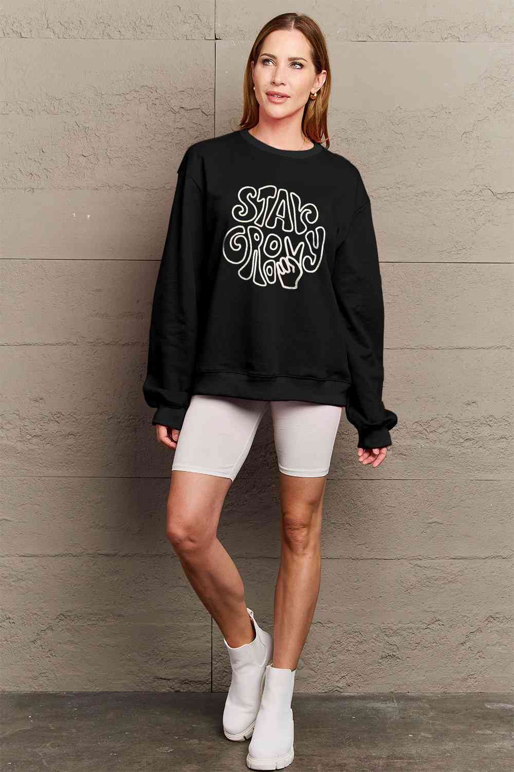 Sweat-shirt graphique Simply Love pleine taille