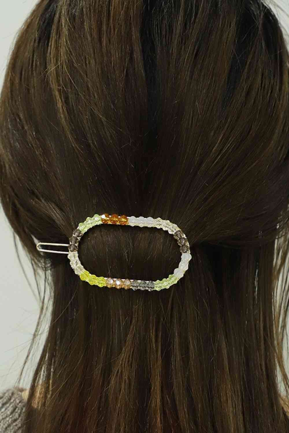 Horquilla de pelo con cuentas de colores