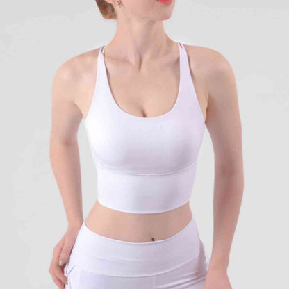 Soutien-gorge de sport croisé