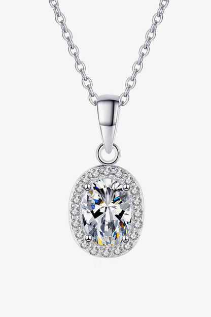 Collier avec pendentif en moissanite Be The One de 1 carat