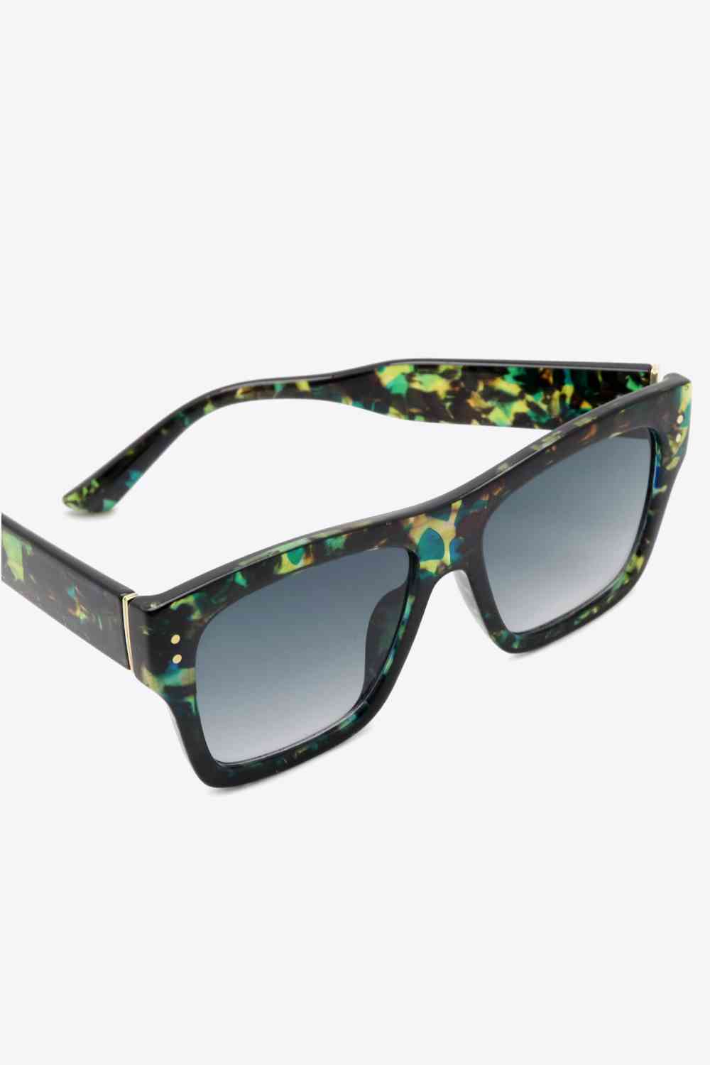 Gafas de sol cuadradas de policarbonato estampado UV400