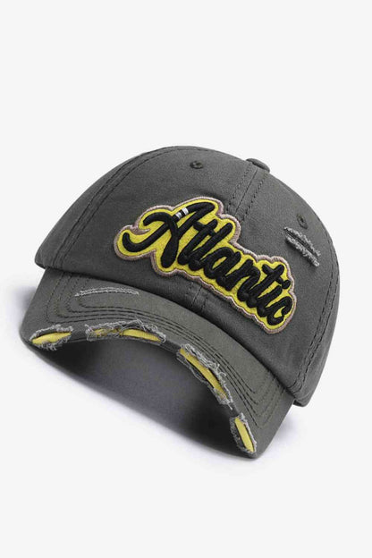 ATLANTIC Graphic Distressed Baseball Cap