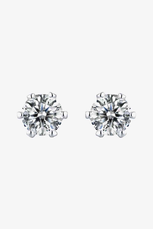 Boucles d'oreilles à tige en moissanite Good Days Ahead