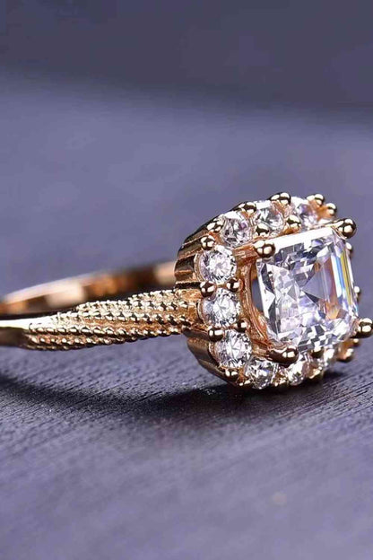 Bague torsadée moissanite 1 carat