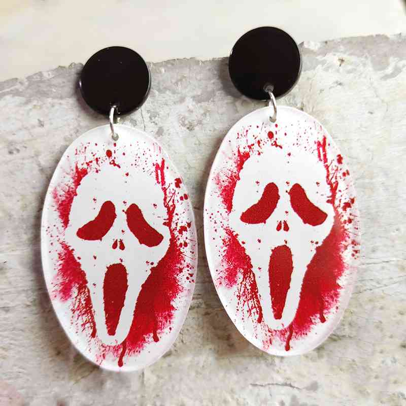 Boucles d'oreilles pendantes sur le thème d'Halloween