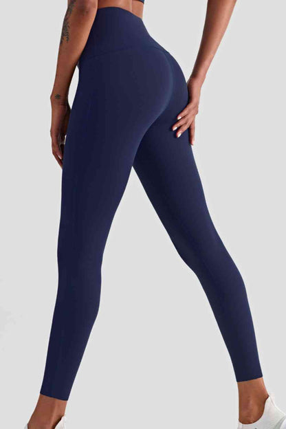 Leggings de yoga de cintura alta sin costuras hasta el tobillo