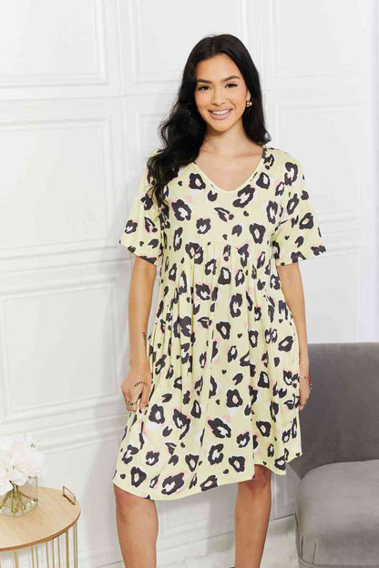 BOMBOM Vestido Take It Easy con estampado animal