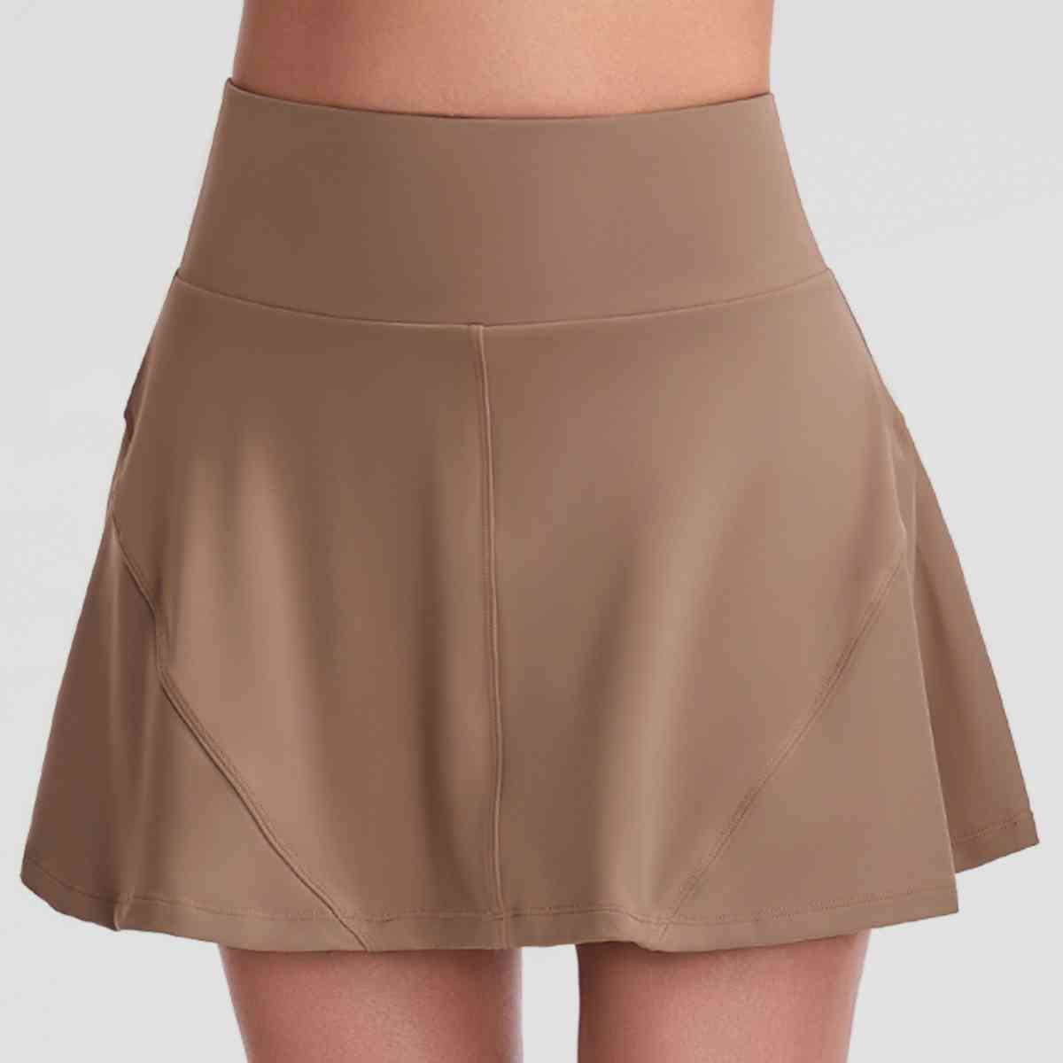 Jupe-short de sport à large ceinture