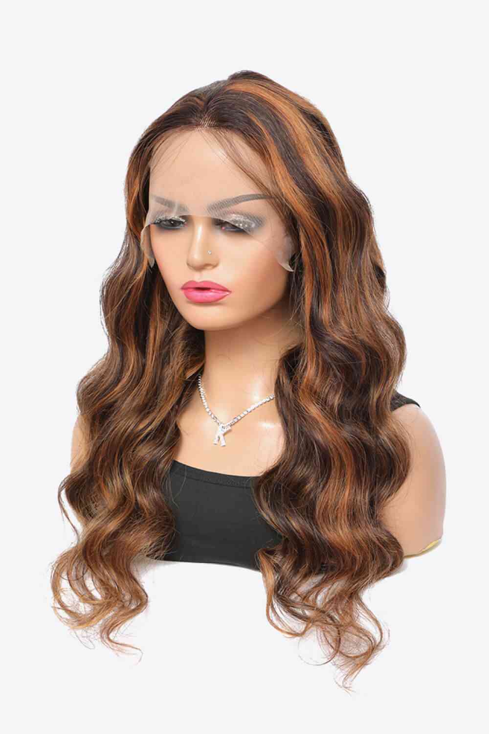 18" #P4/27 13x4 Pelucas delanteras de encaje Resalte Cabello humano Cuerpo Wave150% Densidad