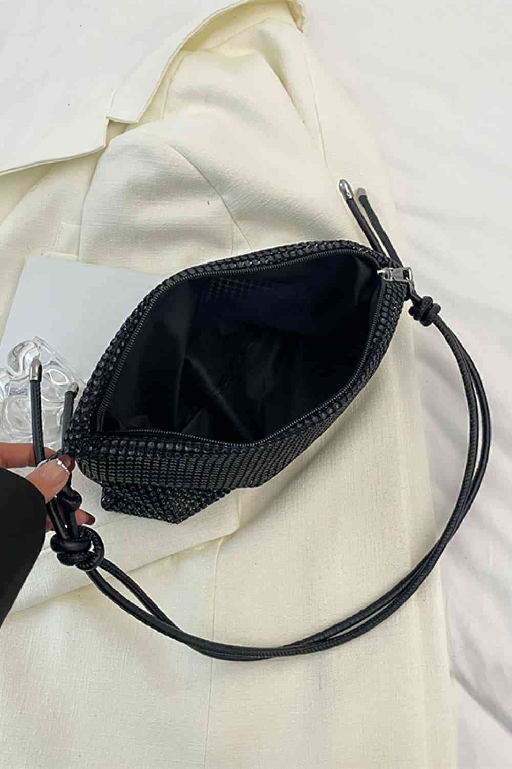 Bolso bandolera de PVC con purpurina