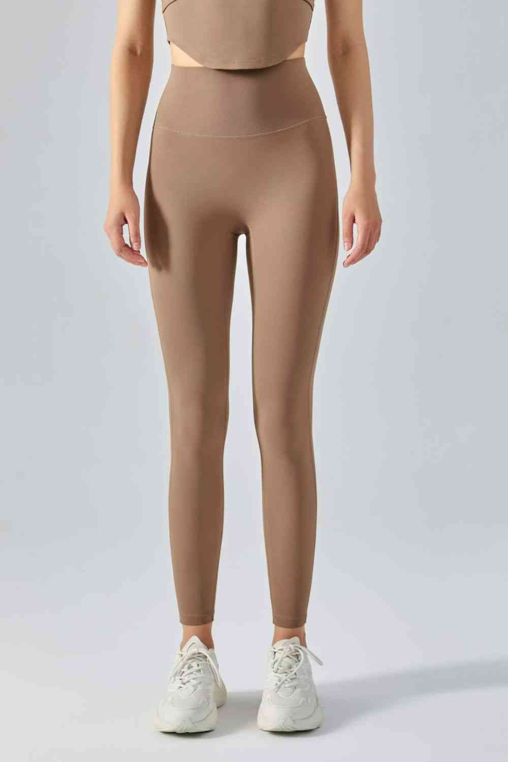 Leggings activos con cintura ancha