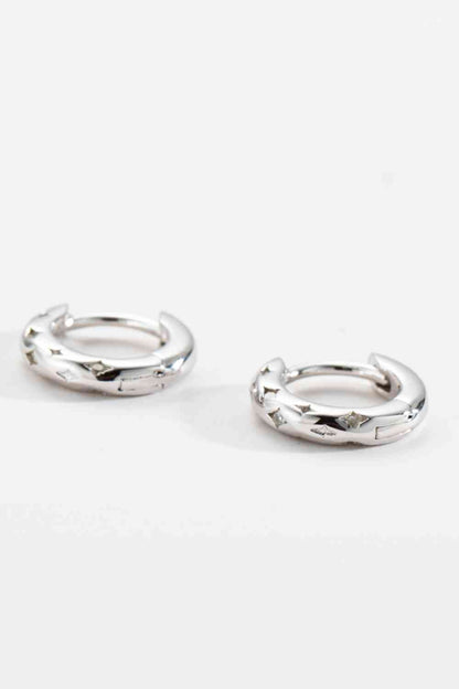 925 Sterling Silver Huggie Earrings