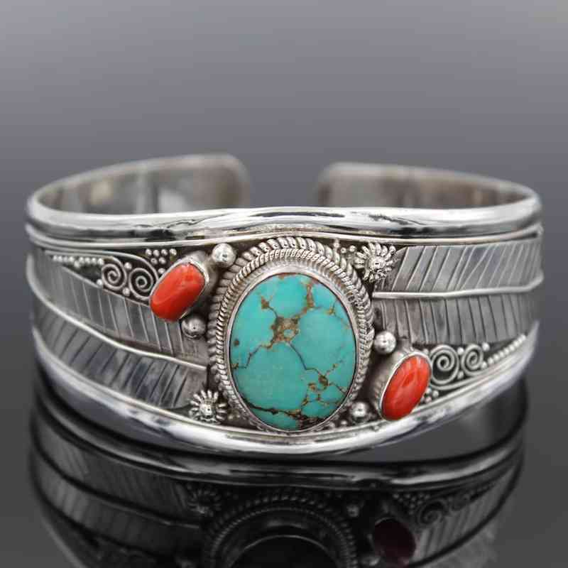 Bracelet Ouvert Turquoise