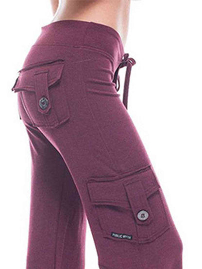 Pantalon taille moyenne avec poches