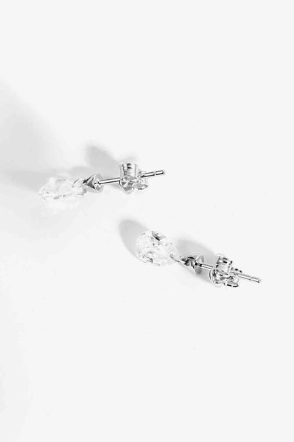 Boucles d'oreilles en forme de larme en argent sterling 925