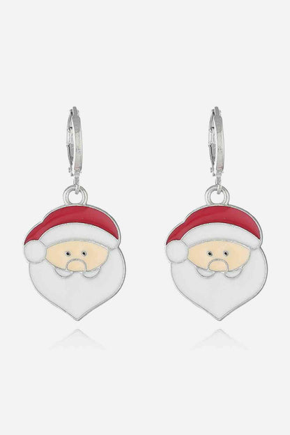 Boucles d'oreilles en alliage sur le thème de Noël