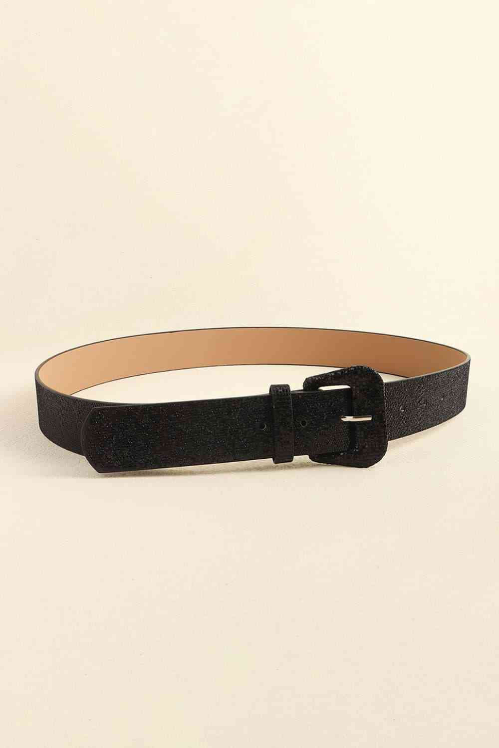 Ceinture en cuir PU pailleté