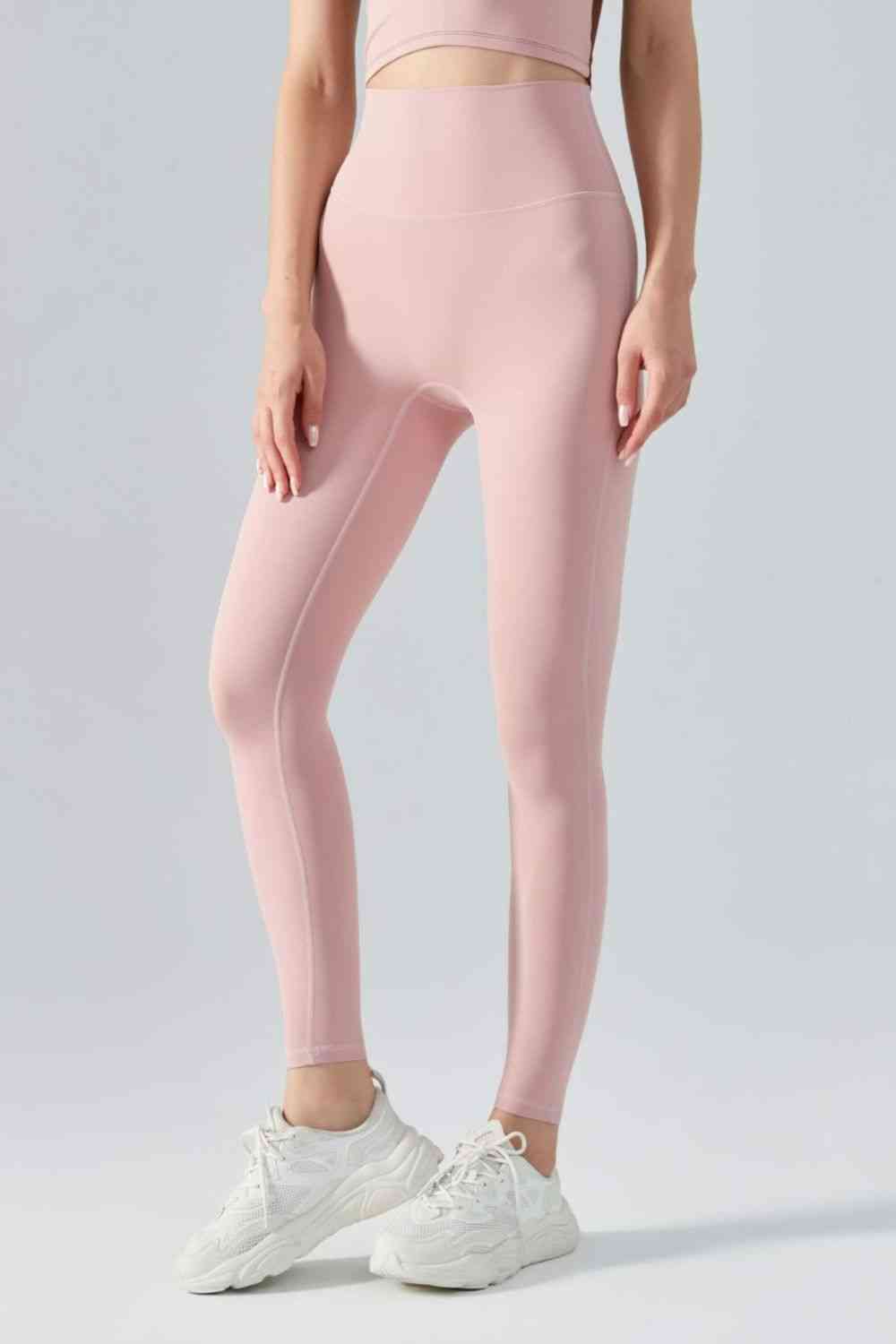 Leggings activos con cintura ancha