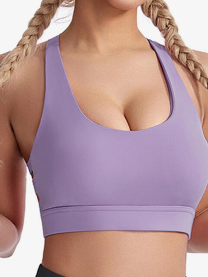 Soutien-gorge de sport à découpes