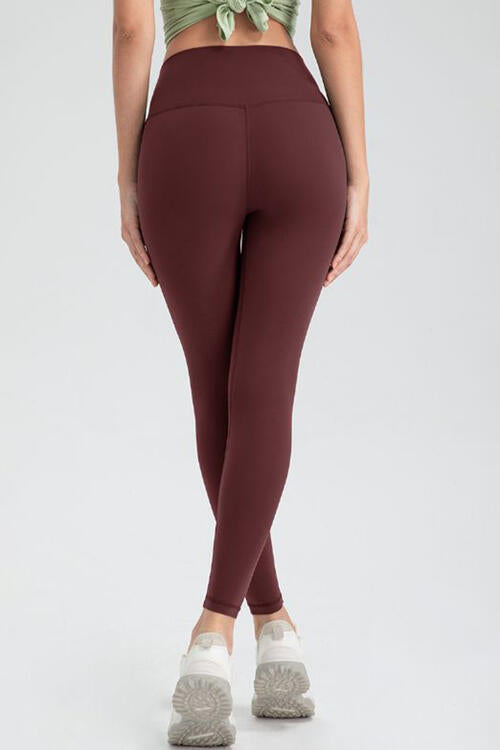 Legging actif coupe slim à large taille