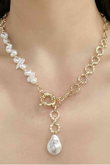 Collier de cuivre de perles d’eau douce