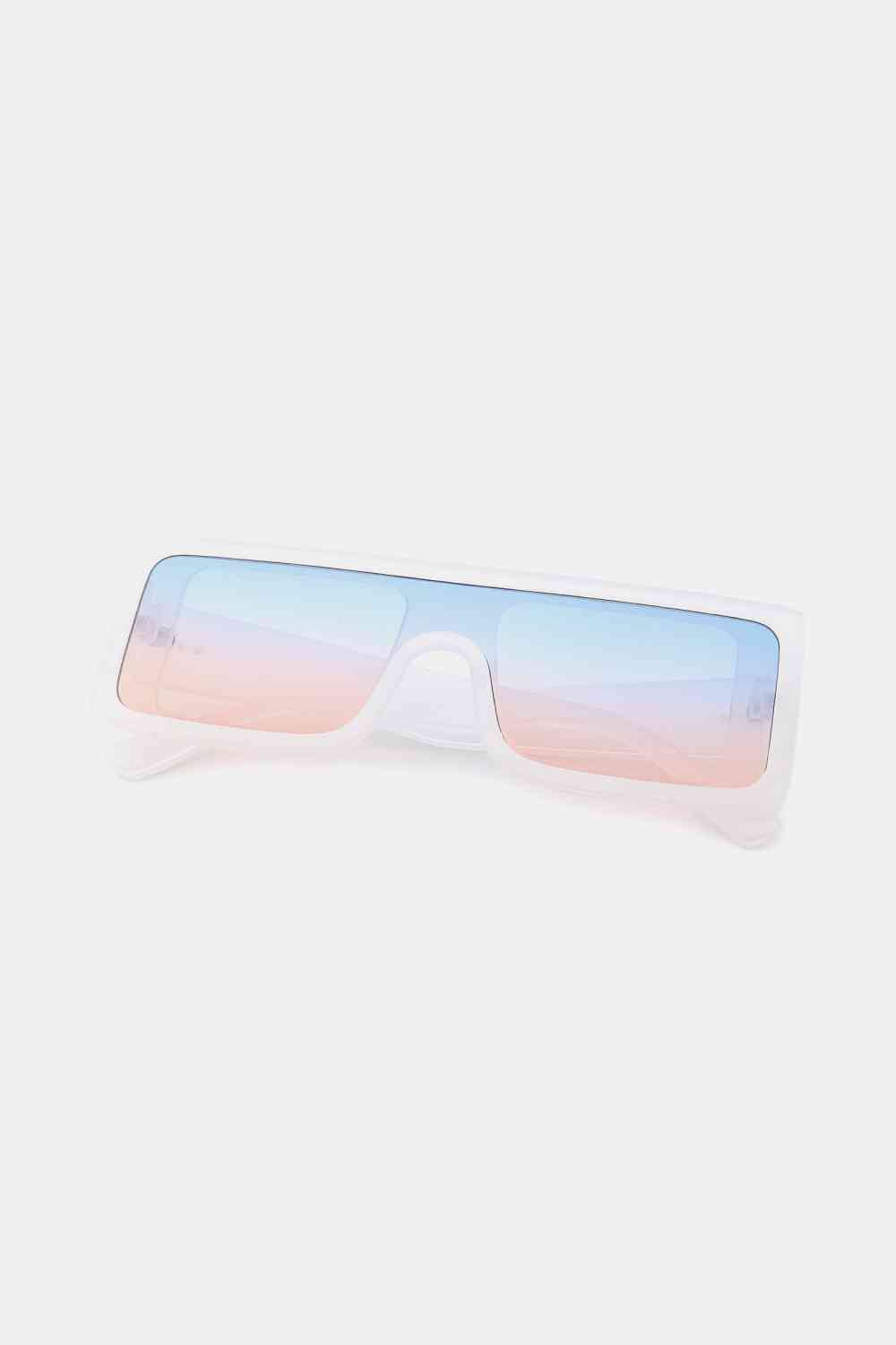 Lunettes de soleil rectangulaires à monture en polycarbonate