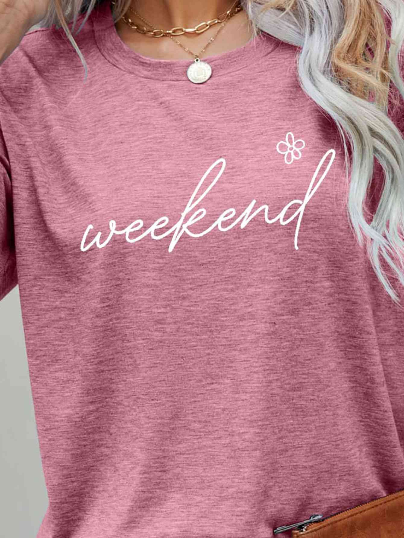 Camiseta de manga corta con estampado floral WEEKEND