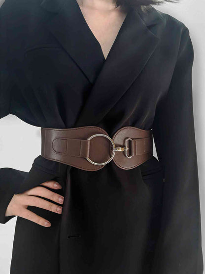 Ceinture large élastique en PU