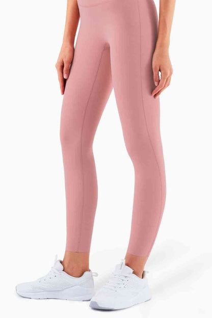 Leggings de yoga de cintura alta sin costuras hasta el tobillo