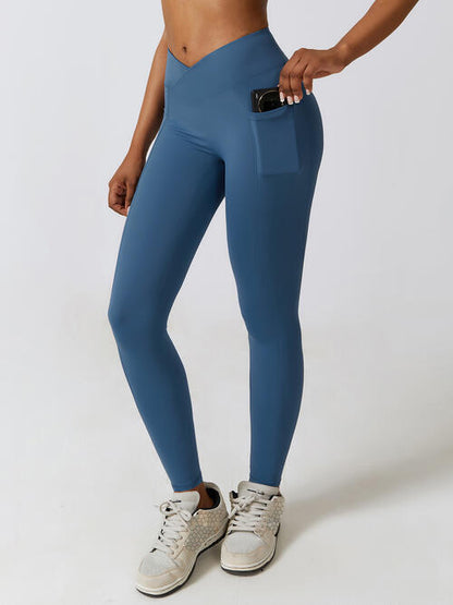 Leggings activos con cintura ancha