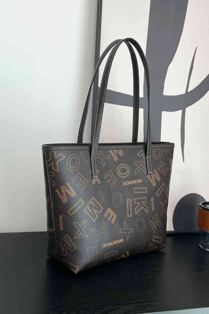 Bolso tote de cuero de PU estampado