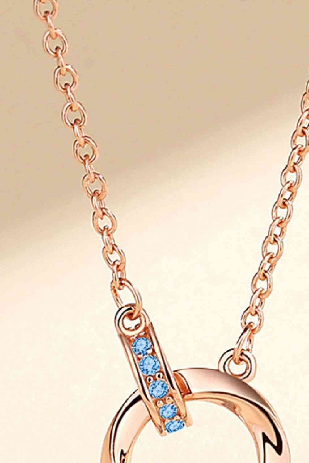 Collier en argent sterling 999 avec décor en zircon