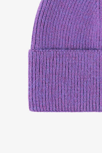 Gorro de punto cálido en días fríos