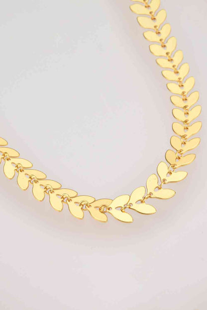 925 Sterling Silver Leaf Necklace