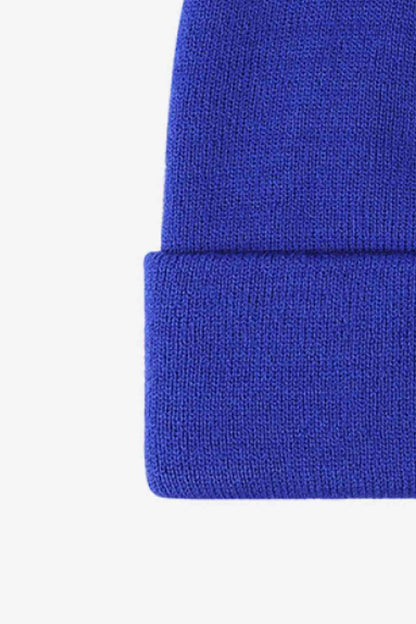 Gorro de punto con puños