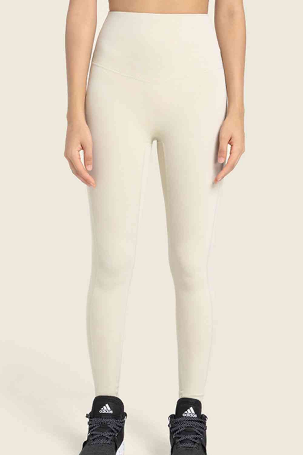 Leggings de yoga con cintura ancha y talle alto sin costuras