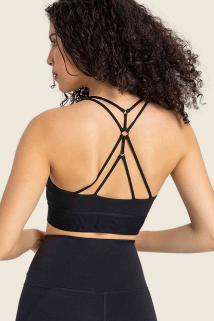 Feel Like Skin - Soutien-gorge de sport à dos nageur et col licou