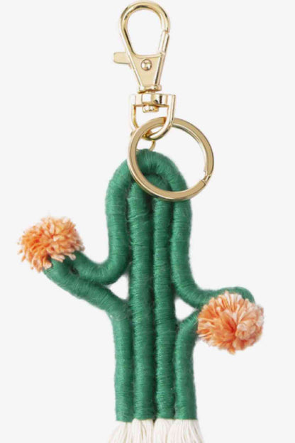 Cactus Keychain with Fringe