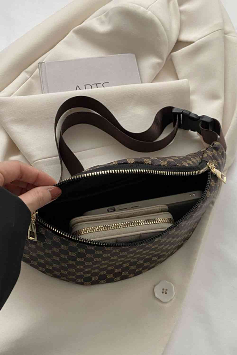 Sac à bandoulière en cuir PU imprimé