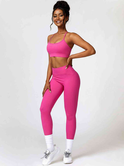 Conjunto de sujetador deportivo y leggings