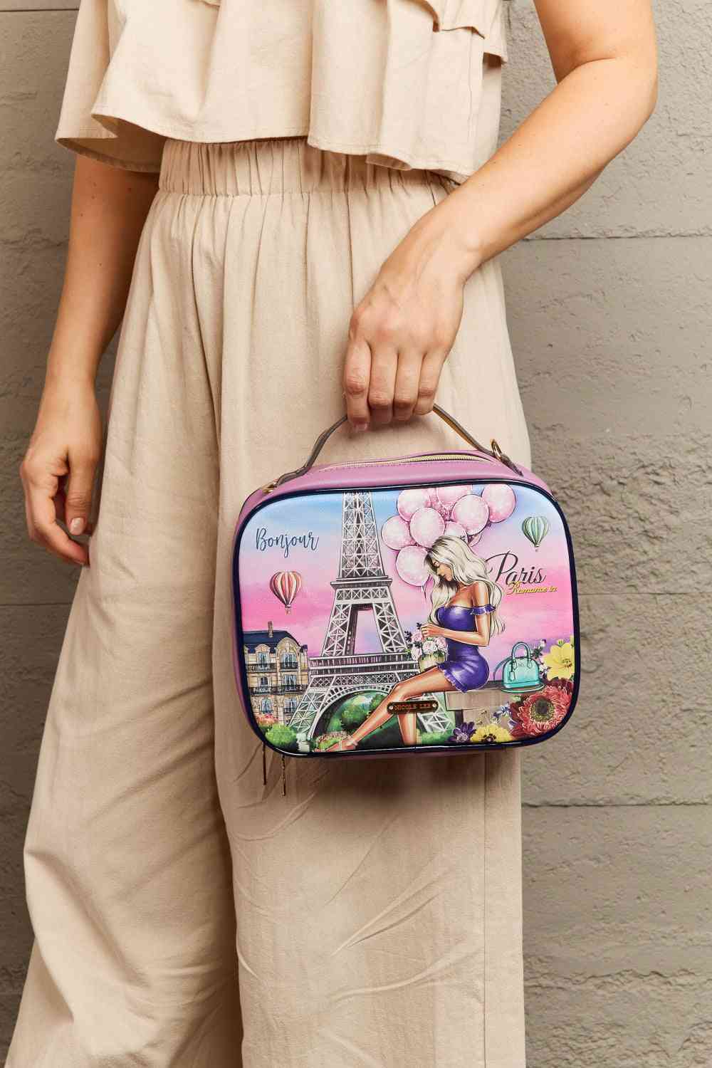 Nicole Lee USA Sac à main imprimé avec trois pochettes