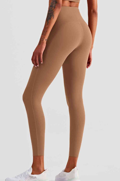 Leggings de yoga de cintura alta sin costuras hasta el tobillo