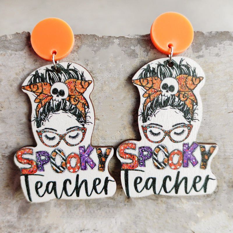 Boucles d'oreilles pendantes d'Halloween