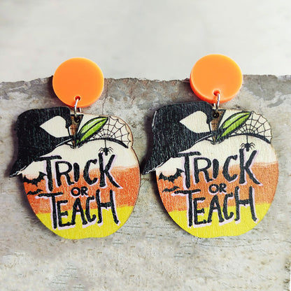 Boucles d'oreilles pendantes d'Halloween